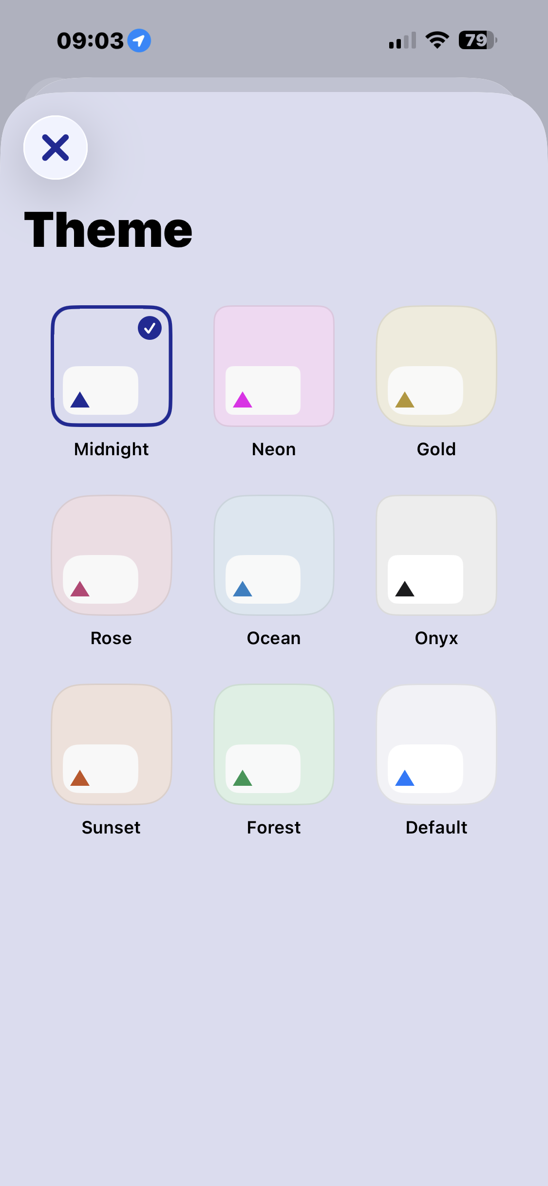 Color theme in Navigate Back